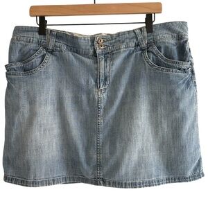 Sonoma Denim Medium Light Wash Skort Y2K Casual Summer Women’s Size 16